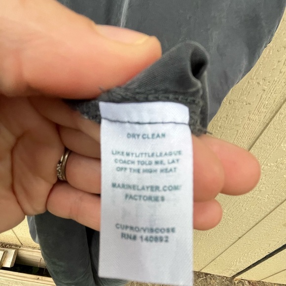 Marine Layer Women’s Delta Dress Gray Shirt Pullover Size Medium - Picture 8 of 8